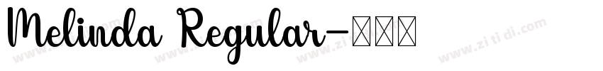 Melinda Regular字体转换